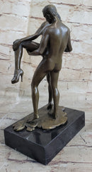 Highly Erotic Sexual Sex Bronze Sculpture Marble Base