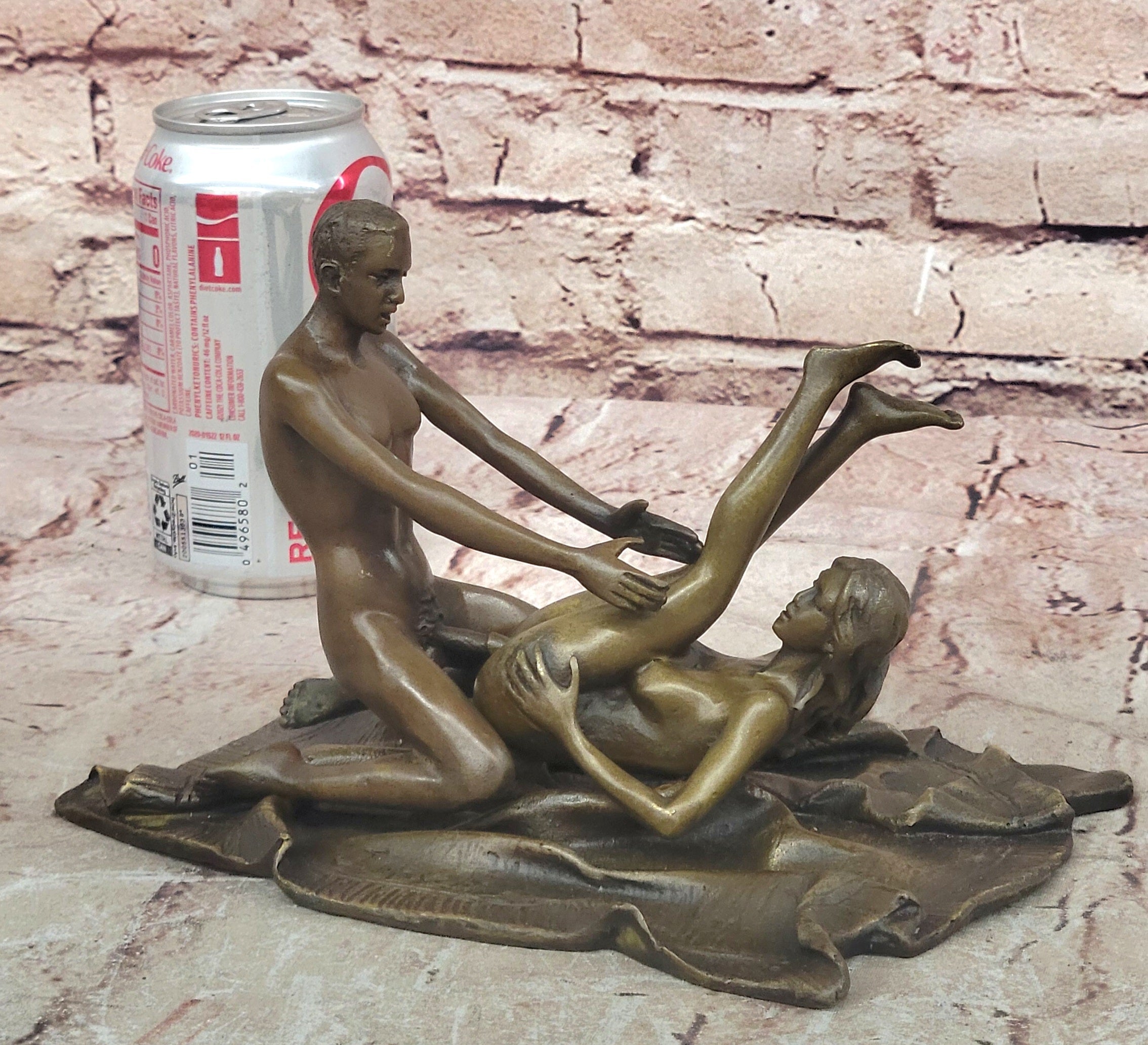 Erotic Figurines Sex on Rug Carpet Signed Art Mavchi