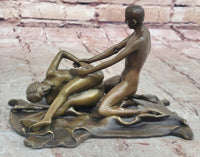 Erotic Figurines Sex on Rug Carpet Signed Art Mavchi