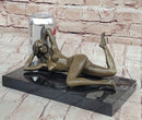 Erotic Nude Girl Bronze Figure Sculpture Mavchi Art 4" x 8"