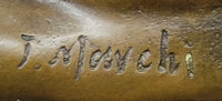 Erotic Nude Girl Bronze Figure Sculpture Mavchi Art 4" x 8"