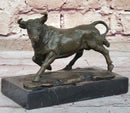 Hot Cast Bronze Trotting Spanish Bull Sculpture Original Art
