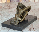 Erotic Bronze Statue Sculpture Lesbian Lovers Oral Sex Signed Mavchi 3.5" x 6.5"
