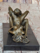 Erotic Bronze Statue Sculpture Lesbian Lovers Oral Sex Signed Mavchi 3.5" x 6.5"