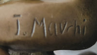Erotic Bronze Statue Sculpture Lesbian Lovers Oral Sex Signed Mavchi 3.5" x 6.5"