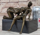 Blowjob Erotic Bronze Sculpture Figure Modern Art by Mavchi 7" x 8"