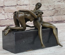 Blowjob Erotic Bronze Sculpture Figure Modern Art by Mavchi 7" x 8"