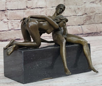 Blowjob Erotic Bronze Sculpture Figure Modern Art by Mavchi 7" x 8"