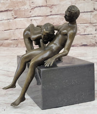 Blowjob Erotic Bronze Sculpture Figure Modern Art by Mavchi 7" x 8"