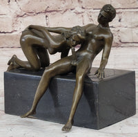 Blowjob Erotic Bronze Sculpture Figure Modern Art by Mavchi 7" x 8"