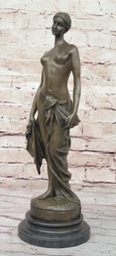 PHRYNE Bronze Sculpture Statue Nude Female Courtesan Figure 17.5" x 6"