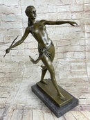 Amazon Queen Hippolyta Bronze Sculpture Nude Female Warrior 17" x 16"