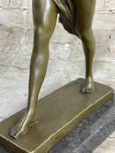 Amazon Queen Hippolyta Bronze Sculpture Nude Female Warrior 17" x 16"