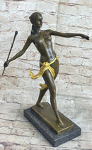 Amazon Queen Hippolyta Bronze Sculpture Nude Figure by R. Leger
