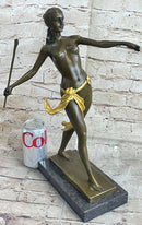 Amazon Queen Hippolyta Bronze Sculpture Nude Figure by R. Leger