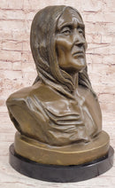 Signed Original Artwork by Milo Native American Chief Bronze Bust
