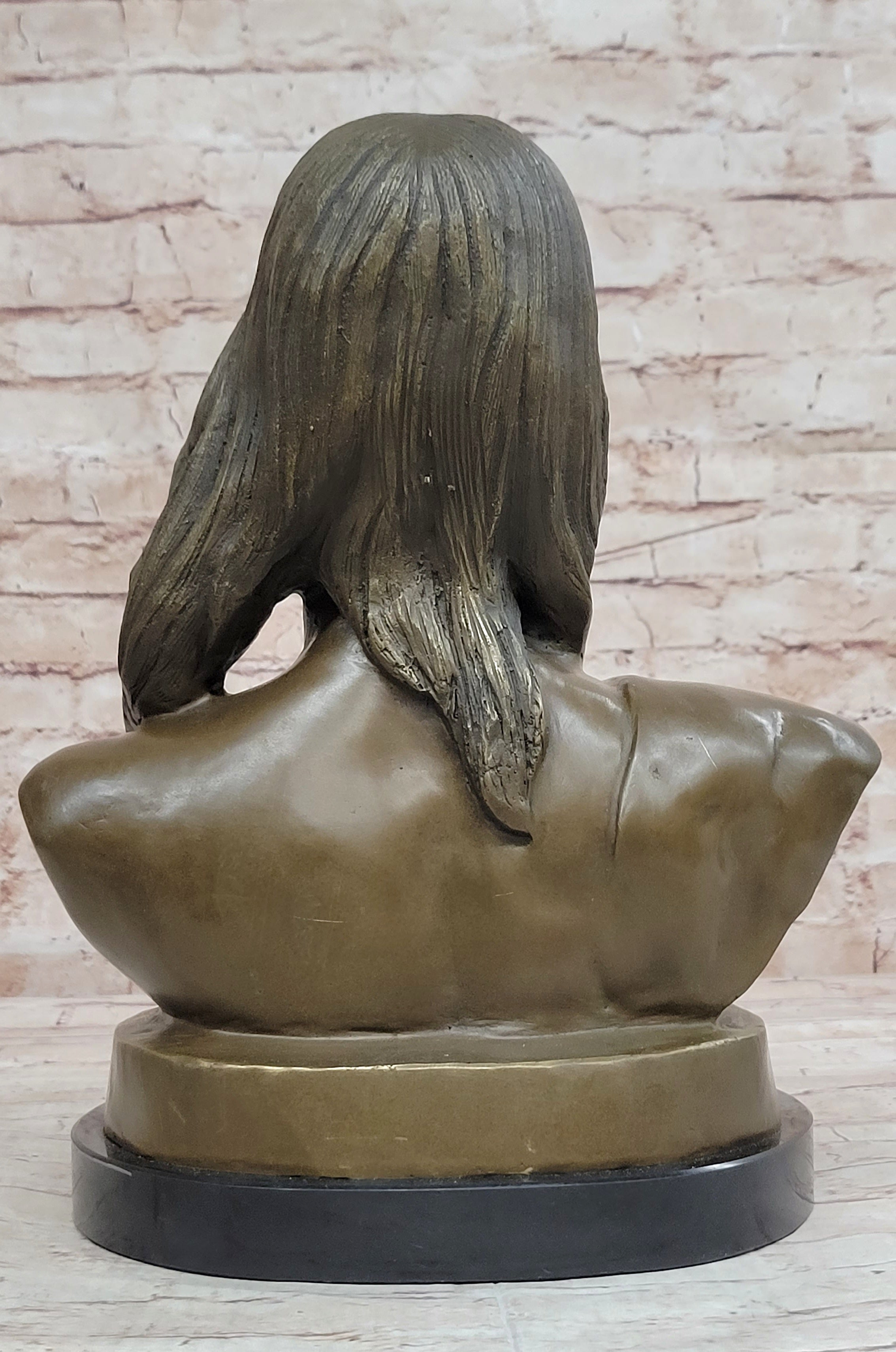 Signed Original Artwork by Milo Native American Chief Bronze Bust