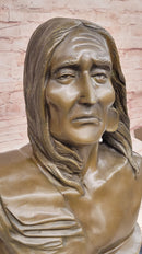 Signed Original Artwork by Milo Native American Chief Bronze Bust