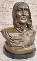 Signed Original Artwork by Milo Native American Chief Bronze Bust