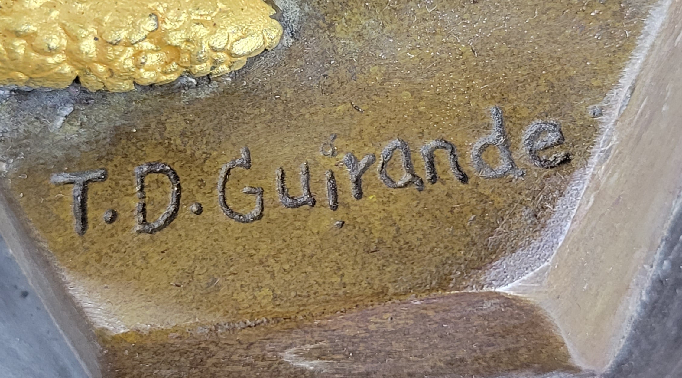 Woman with Thyrsus Art Deco Bronze by Guirande 14" x 6"