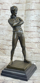 Rene de Saint-Marceaux Harlequin Jester Joker Bronze Sculpture