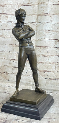 Rene de Saint-Marceaux Harlequin Jester Joker Bronze Sculpture