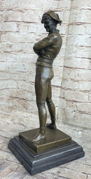 Rene de Saint-Marceaux Harlequin Jester Joker Bronze Sculpture