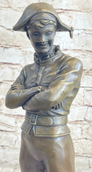 Rene de Saint-Marceaux Harlequin Jester Joker Bronze Sculpture
