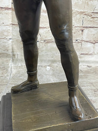 Rene de Saint-Marceaux Harlequin Jester Joker Bronze Sculpture