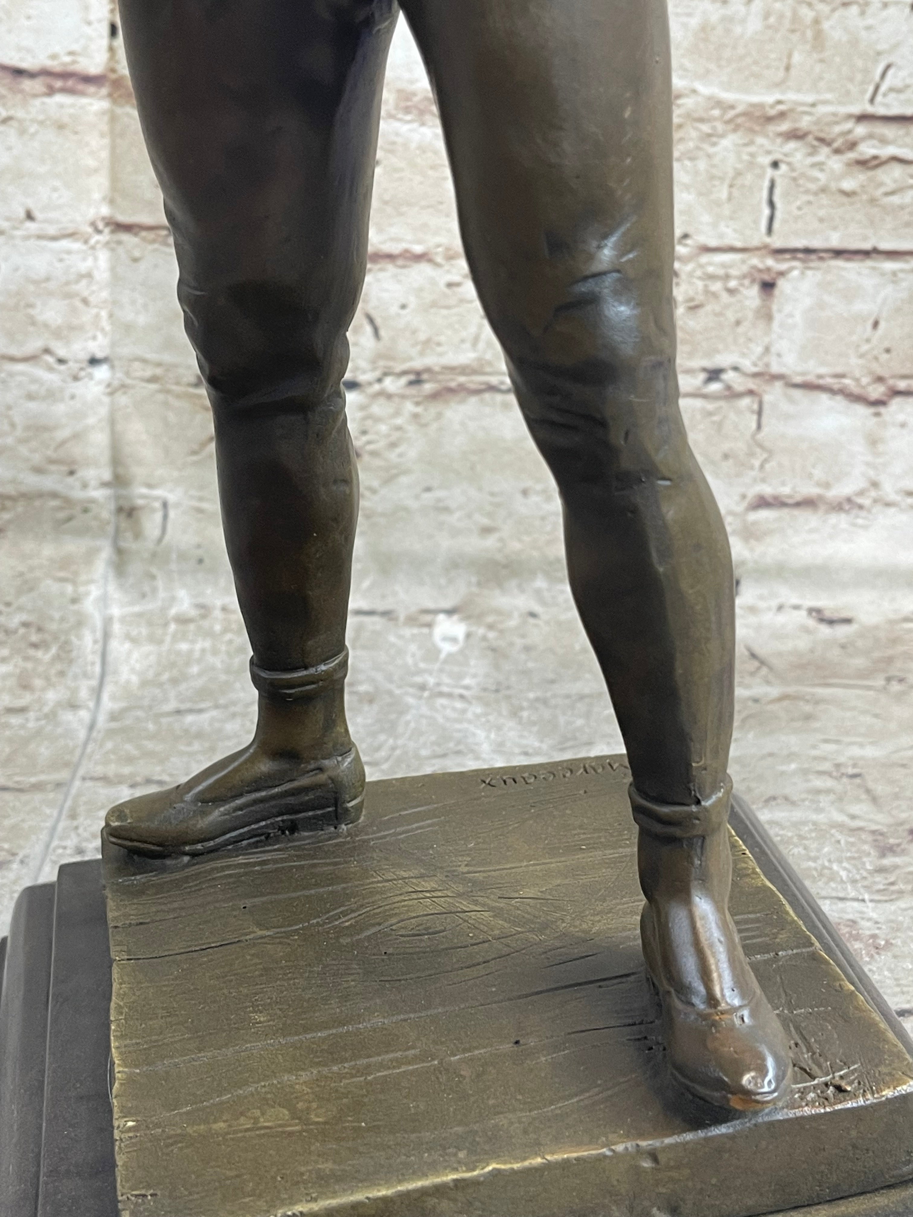 Rene de Saint-Marceaux Harlequin Jester Joker Bronze Sculpture