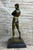 Harlequin Pantomime Bronze Figure by Rene de Saint-Marceaux 17" x 7"