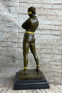 Harlequin Pantomime Bronze Figure by Rene de Saint-Marceaux 17" x 7"