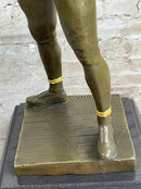 Harlequin Pantomime Bronze Figure by Rene de Saint-Marceaux 17" x 7"