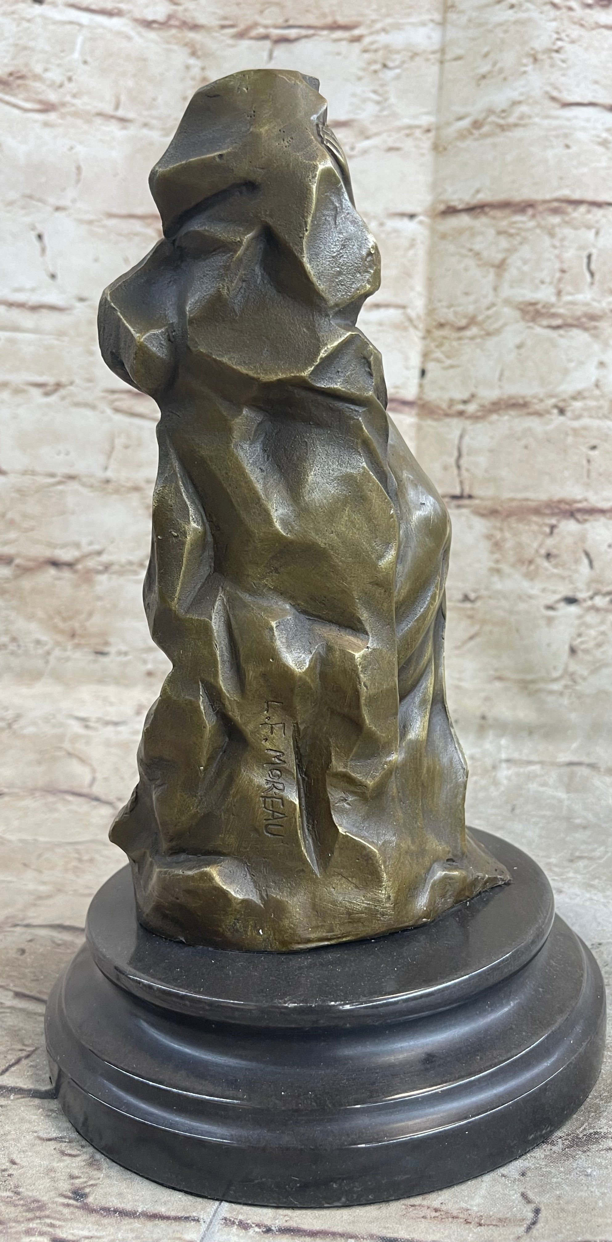 Moreau Enchanting Beauty Bronze Sculpture Art Marble