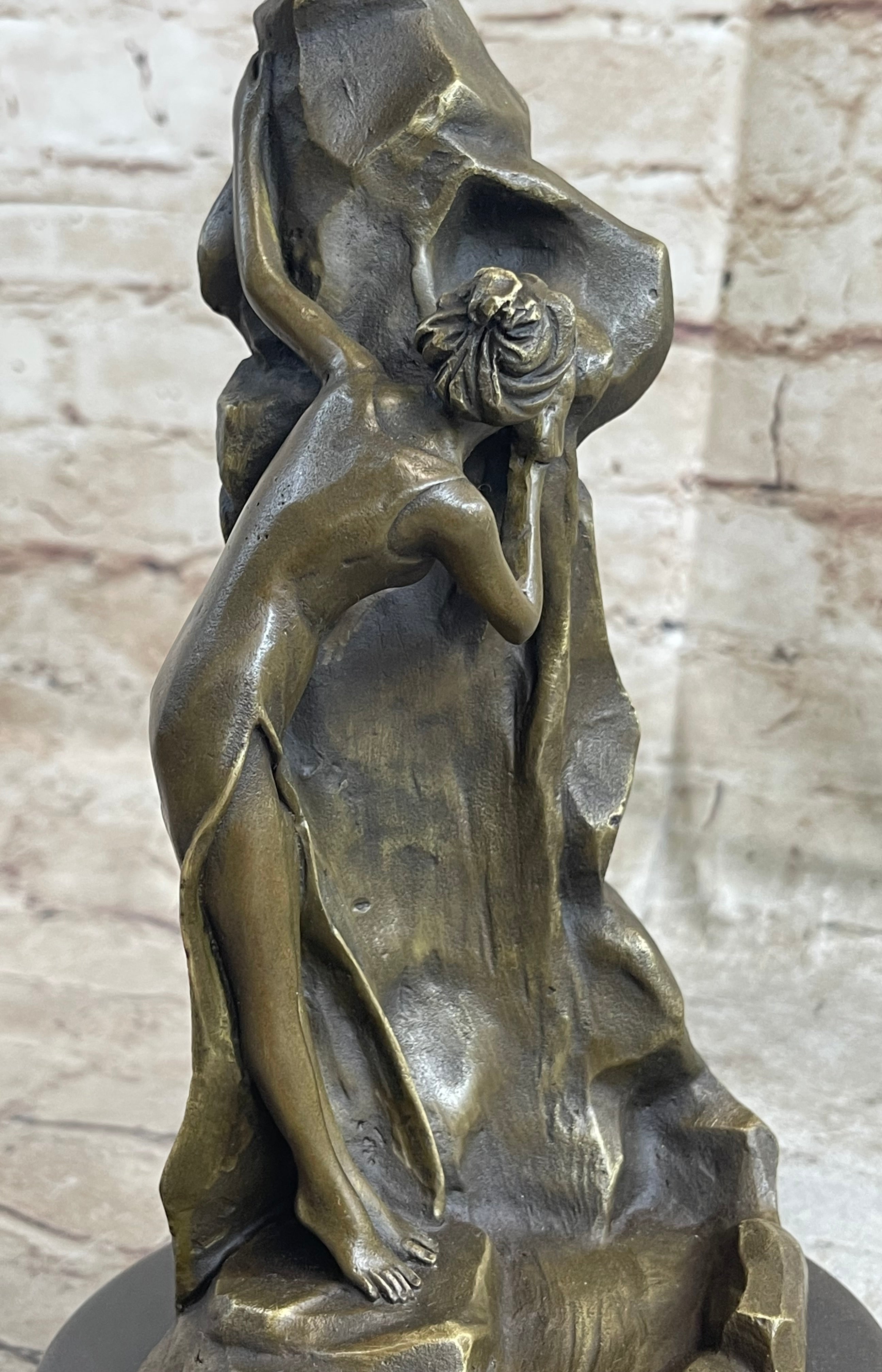 Moreau Enchanting Beauty Bronze Sculpture Art Marble