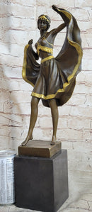 Bronze Sculpture of Dancing Woman – Art Deco Style