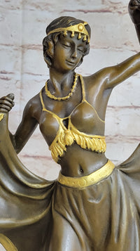 Bronze Sculpture of Dancing Woman – Art Deco Style