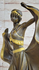 Bronze Sculpture of Dancing Woman – Art Deco Style