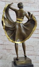 Bronze Sculpture of Dancing Woman – Art Deco Style
