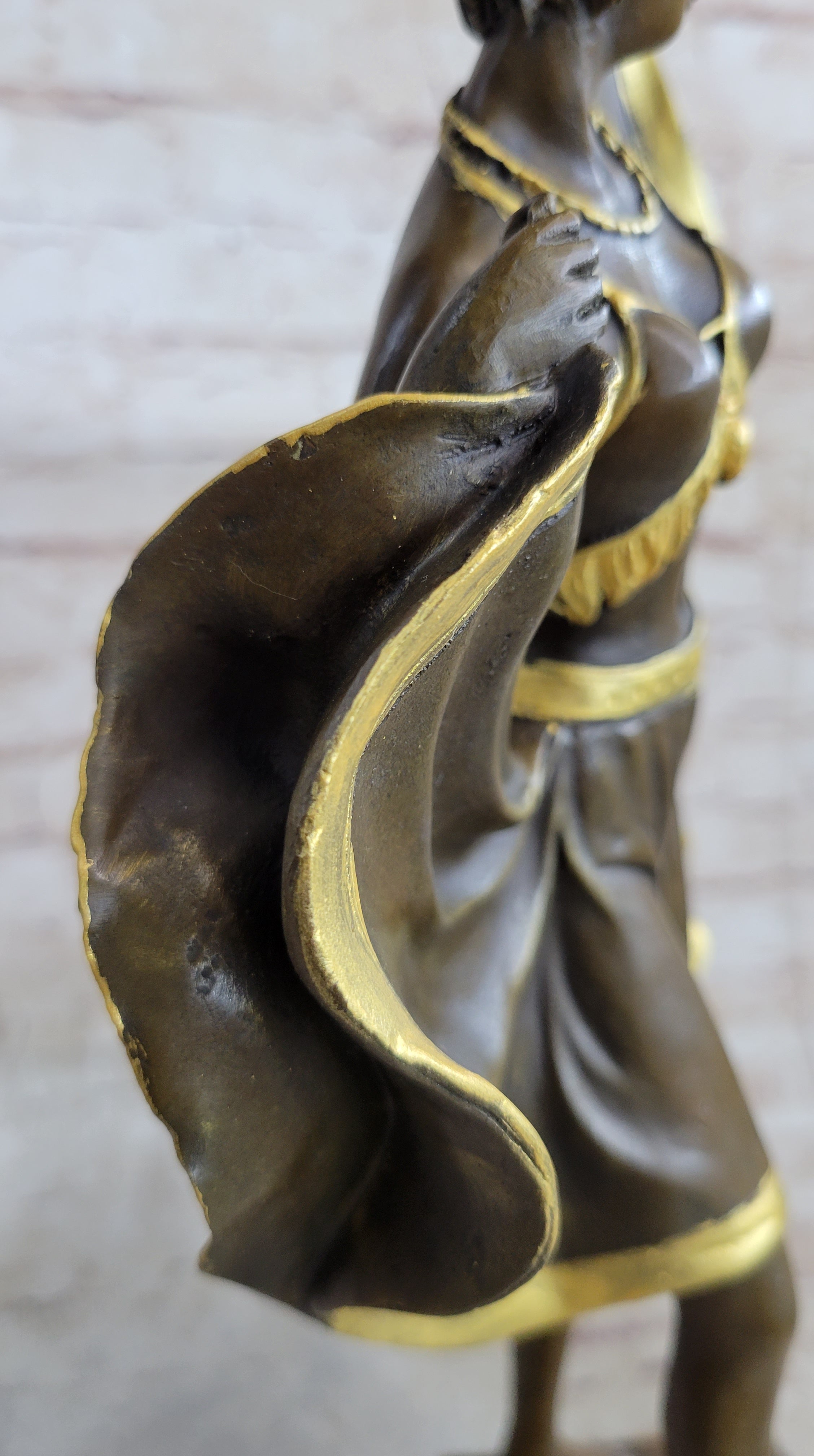 Bronze Sculpture of Dancing Woman – Art Deco Style