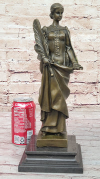 Bronze Fortuna Roman Of Fortune Statue Hot Cast Signed Artwork