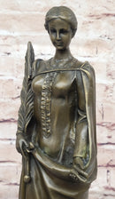 Bronze Fortuna Roman Of Fortune Statue Hot Cast Signed Artwork