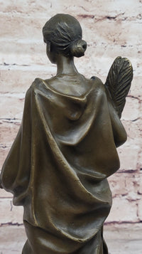 Bronze Fortuna Roman Of Fortune Statue Hot Cast Signed Artwork