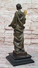 J. Kassin Bronze Woman with Gilded Palm – Elegant Sculpture