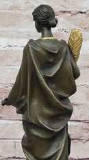 J. Kassin Bronze Woman with Gilded Palm – Elegant Sculpture