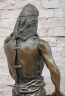 Signed Goudray L`Emir Nomadic Arab Chief Sword Bronze