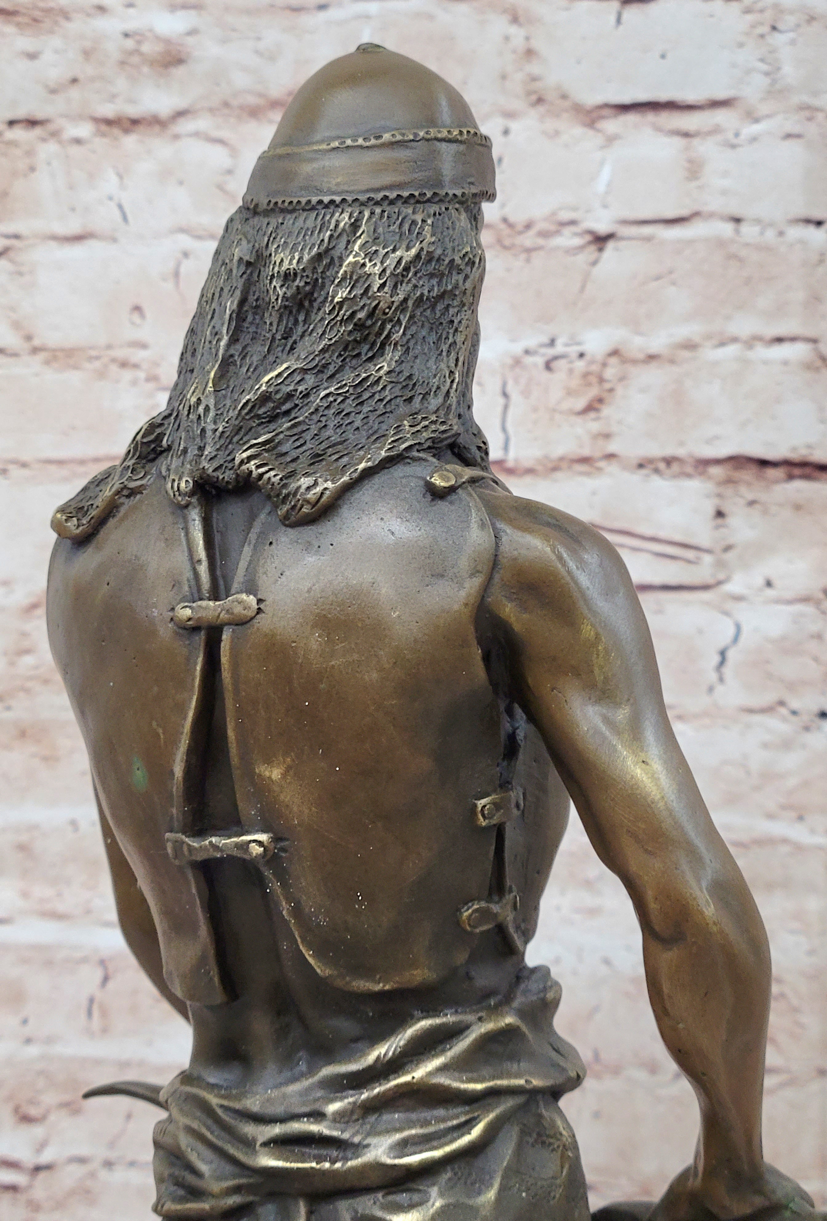 Signed Goudray L`Emir Nomadic Arab Chief Sword Bronze