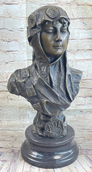 Dalila Delilah by Emmanuel Villanis Bronze Bust 18" x 9"