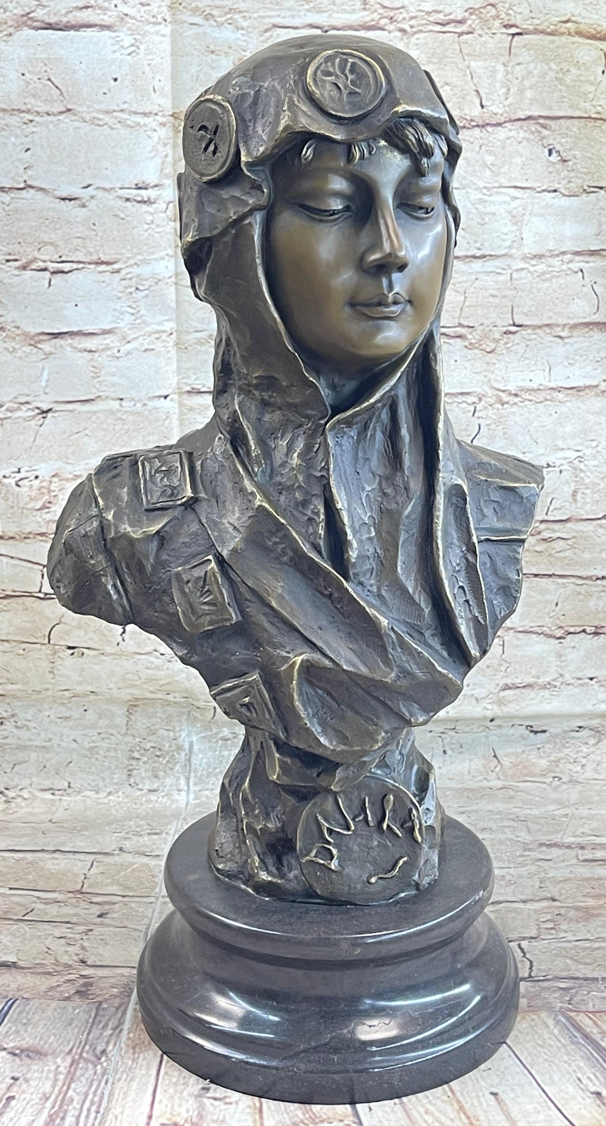 Dalila Delilah by Emmanuel Villanis Bronze Bust 18" x 9"