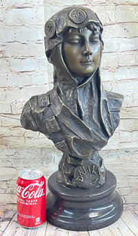 Dalila Delilah by Emmanuel Villanis Bronze Bust 18" x 9"